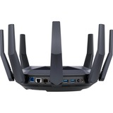 ASUS RT-AX89X AX6000 AiMesh router inalámbrico Ethernet Doble banda (2,4 GHz / 5 GHz) Negro negro/Dorado, Wi-Fi 6 (802.11ax), Doble banda (2,4 GHz / 5 GHz), Ethernet, 3G, Negro, Router de sobremesa