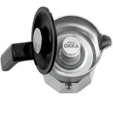 Arzum Okka Rich Moka Pot, Cafetera de moka cromado/Negro