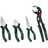Bosch Juego de alicates, 4 piezas, Set de pinzas verde/Negro
