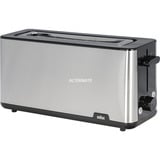 Braun HT 1610 8 1030 W Negro, Acero inoxidable, Tostadora acero fino/Negro, Negro, Acero inoxidable, Plástico, Acero inoxidable, Botones, Giratorio, 1030 W, 25 cm