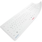 CHERRY 61510017 accesorio dispositivo de entrada Cubierta de teclado, Película protectora blanco, Cubierta de teclado, Silicona, 463 mm, 164 mm, 100 g, Gris