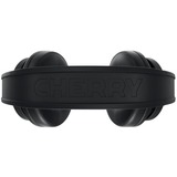 CHERRY JA-2200 Auriculares Alámbrico Diadema Juego Negro, Auriculares para gaming negro, Alámbrico, 20 - 20000 Hz, Juego, 325 g, Auriculares, Negro