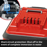 EINHELL Akku Power-X-Change Plus 18Volt 4,0Ah SEALED, Batería rojo/Negro