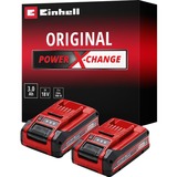 EINHELL Batería Power-X-Change Plus TWIN-PACK 18Volt 3,0Ah rojo/Negro