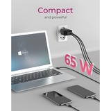 ICY BOX IB-PS1030-PD Universal Negro Corriente alterna Carga rápida Interior, Cargador negro, Interior, Corriente alterna, 20 V, Negro