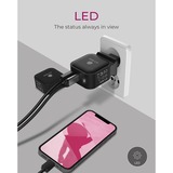 ICY BOX IB-PS1030-PD Universal Negro Corriente alterna Carga rápida Interior, Cargador negro, Interior, Corriente alterna, 20 V, Negro