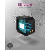 ICY BOX IB-PS1030-PD Universal Negro Corriente alterna Carga rápida Interior, Cargador negro, Interior, Corriente alterna, 20 V, Negro