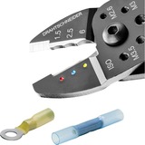 KNIPEX Alicates de engaste, Crimpadora rojo/Azul