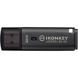 Kingston IronKey Locker+ 50 G2 32 GB, Lápiz USB antracita