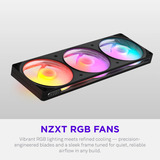 NZXT F360 RGB, Ventilador negro