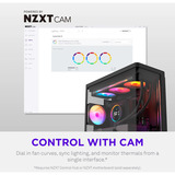 NZXT F360 RGB, Ventilador negro