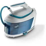 Philips PerfectCare 6000 Series PSG6022/20 Generador de vapor, Estación de planchado a vapor blanco/Azul, 2400 W, 500 g/min, Suela SteamGlide Plus, 6,5 bar, 1,8 L, 130 g/min