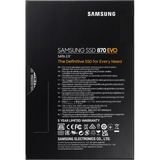 SAMSUNG 870 EVO 2.5" 1000 GB Serial ATA III V-NAND, Unidad de estado sólido 1000 GB, 2.5", 560 MB/s, 6 Gbit/s