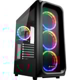 Sharkoon TK5M RGB reacondicionado, Cajas de torre negro
