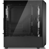 Sharkoon TK5M RGB reacondicionado, Cajas de torre negro