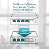 TP-Link TL-SF1005LP switch No administrado Fast Ethernet (10/100) Energía sobre Ethernet (PoE) Negro, Interruptor/Conmutador No administrado, Fast Ethernet (10/100), Energía sobre Ethernet (PoE)