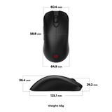 Zowie ZOWIE FK2-DW ratón Juego mano derecha RF inalámbrico 3200 DPI, Ratones para gaming negro, mano derecha, RF inalámbrico, 3200 DPI, Negro