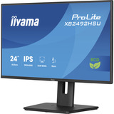 iiyama ProLite XB2492HSU-B1 pantalla para PC 60,5 cm (23.8") 1920 x 1080 Pixeles Full HD LED Negro, Monitor LED negro (mate), 60,5 cm (23.8"), 1920 x 1080 Pixeles, Full HD, LED, 3 ms, Negro