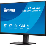iiyama ProLite XB3294UHSCP-B1 pantalla para PC 80 cm (31.5") 3840 x 2160 Pixeles 4K Ultra HD Negro, Monitor LED negro (mate), 80 cm (31.5"), 3840 x 2160 Pixeles, 4K Ultra HD, 2 ms, Negro