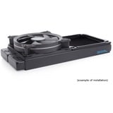 Alphacool Cubierta y desacoplamiento 140mm (7mm de grosor), Bastidor de instalación negro