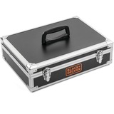 BLACK+DECKER Taladro atornillador percutor inalámbrico BDCHD18B2FC, 18 voltios, Martillo atornillador negro/Naranja