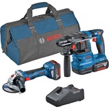 Bosch 2-tlg. Kit 18V Batería, Kit de herramientas azul, SDS plus, 1,9 J, 4675 ppm, 1050 RPM, 11000 RPM, 12,5 cm