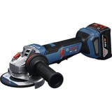 Bosch Amoladora angular a batería GWS 18V-11PS Professional solo, 18 Voltios azul/Negro