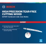 Bosch EXPERT ‘WOOD 2-SIDE CLEAN’ T 308 B Hoja de sierra de vaivén Acero de alto carbono (HCS) 25 pieza(s) Hoja de sierra de vaivén, Madera noble, Madera contrachapada, Acero de alto carbono (HCS), Negro, Acero inoxidable, 2,2 mm, 5 cm