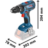 Bosch GSB 18V-28 Professional 1900 RPM Negro, Azul, Rojo, Martillo atornillador azul/Negro, Destornillador de impacto, Mango de pistola, Negro, Azul, Rojo, 1900 RPM, 500 RPM, 1900 RPM