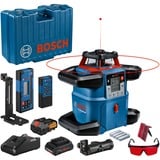 Bosch Láser rotatorio a batería GRL 600 CHV Professional, 18 voltios, con soporte, Láser rotativo azul