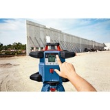 Bosch Láser rotatorio a batería GRL 600 CHV Professional, 18 voltios, con soporte, Láser rotativo azul