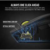 Corsair M75 Wireless Reacondicionado, Ratones para gaming negro