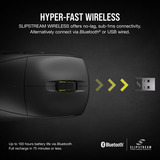 Corsair M75 Wireless Reacondicionado, Ratones para gaming negro