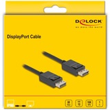 DeLOCK Cable DisplayPort 2.1 conector > conector DisplayPort, 16K, 80 Gbps negro