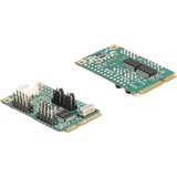 DeLOCK Mini PCIe I/O PCIe, 2x Serie RS-232, Tarjeta de interfaz 