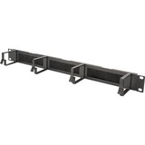 Digitus Accesorios para rack, Guía para cable negro, Panel de gestión de cables, Negro, Acero, 1U, 19", Turquía