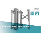 Digitus Soporte para monitor de videowall desplegable, 45-70", Soporte de monitor negro