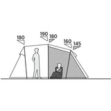 Easy Camp Tienda túnel familiar Hidra 5, Tienda de campaña verde oliva