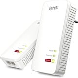 FRITZ! 1240 AX WLAN Set, PowerLAN Powerline 1240 AX WLAN Set, 1200 Mbit/s, Gigabit Ethernet, 10,100,1000 Mbit/s, Wi-Fi 6 (802.11ax), Banda única (2,4 GHz), 600 Mbit/s