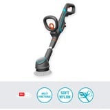 GARDENA Limpiador múltiple a batería AquaBrush Compact 18V P4A solo, Detergentes para suelos duros gris/Turquesa