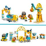 LEGO DUPLO Town Sitio de Construcción con Vehículos de Construcción - Set 3 en 1, Juegos de construcción 
