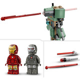 LEGO Iron Man y Máquina de Guerra vs. Drones de Hammer, Juegos de construcción Juego de construcción, 7 año(s), Plástico, 204 pieza(s), 162 g