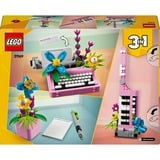 LEGO Máquina de Escribir con Flores, Juegos de construcción Juego de construcción, 8 año(s), Plástico, 363 pieza(s), 523 g