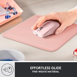 Logitech Mouse Pad Studio Series Rosa, Alfombrilla de ratón rosa, Rosa, Monocromo, Nylon, Poliéster, Caucho, Base antiderrapante