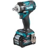 Makita Llave de impacto a batería TW004GD201 XGT, 1/2", 40 voltios, Tornillo de percusión azul/Negro