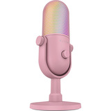 Razer Seiren V3 Chroma 32-Bit DSP Quartz, Micrófono rosa