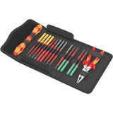 Wera Kraftform Kompakt VDE 17 extra slim 1 Tool Finder, 17 piezas, Destornillador rojo/Amarillo