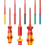 Wera Kraftform Kompakt VDE 17 extra slim 1 Tool Finder, 17 piezas, Destornillador rojo/Amarillo