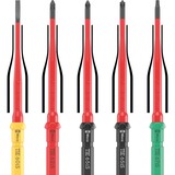Wera Kraftform Kompakt VDE 17 extra slim 1 Tool Finder, 17 piezas, Destornillador rojo/Amarillo