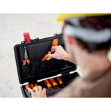 Wiha Maletín de herramientas Set básico L eléctrico, Kit de herramientas rojo/Amarillo